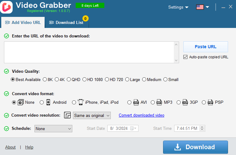 Auslogics Video Grabber Pro